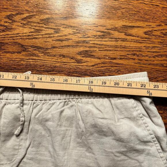 Old Navy Linen Blend Pants Women's Size XXL Drawstring Straight Leg Beach Vacay - Picture 6 of 10